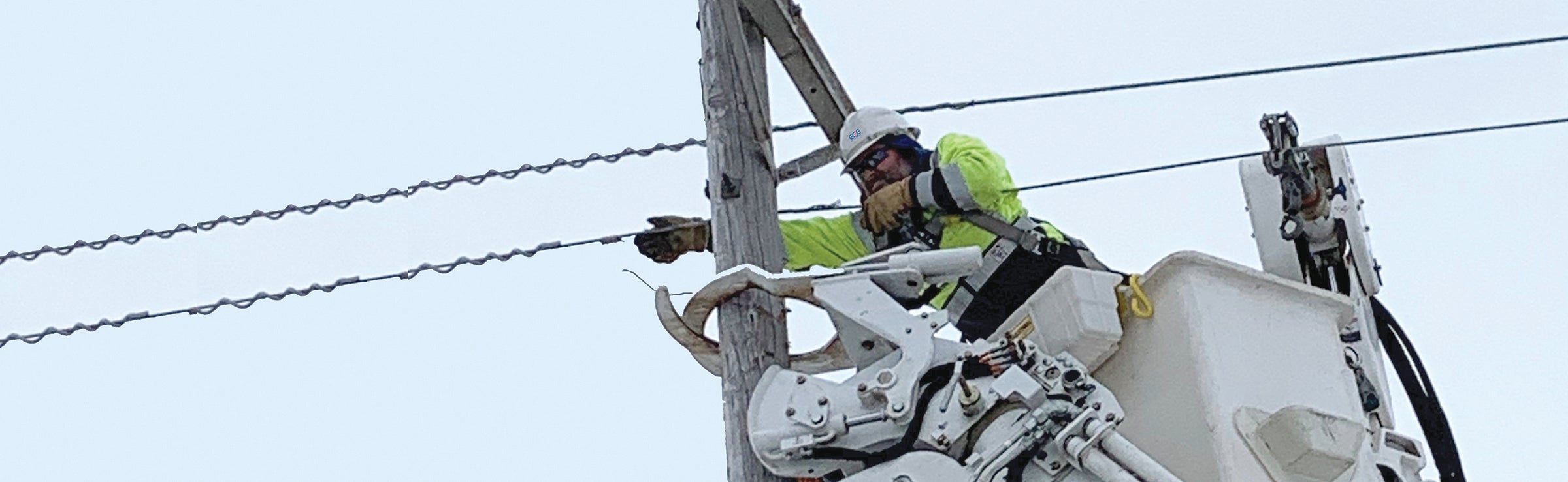 man in bucket truck